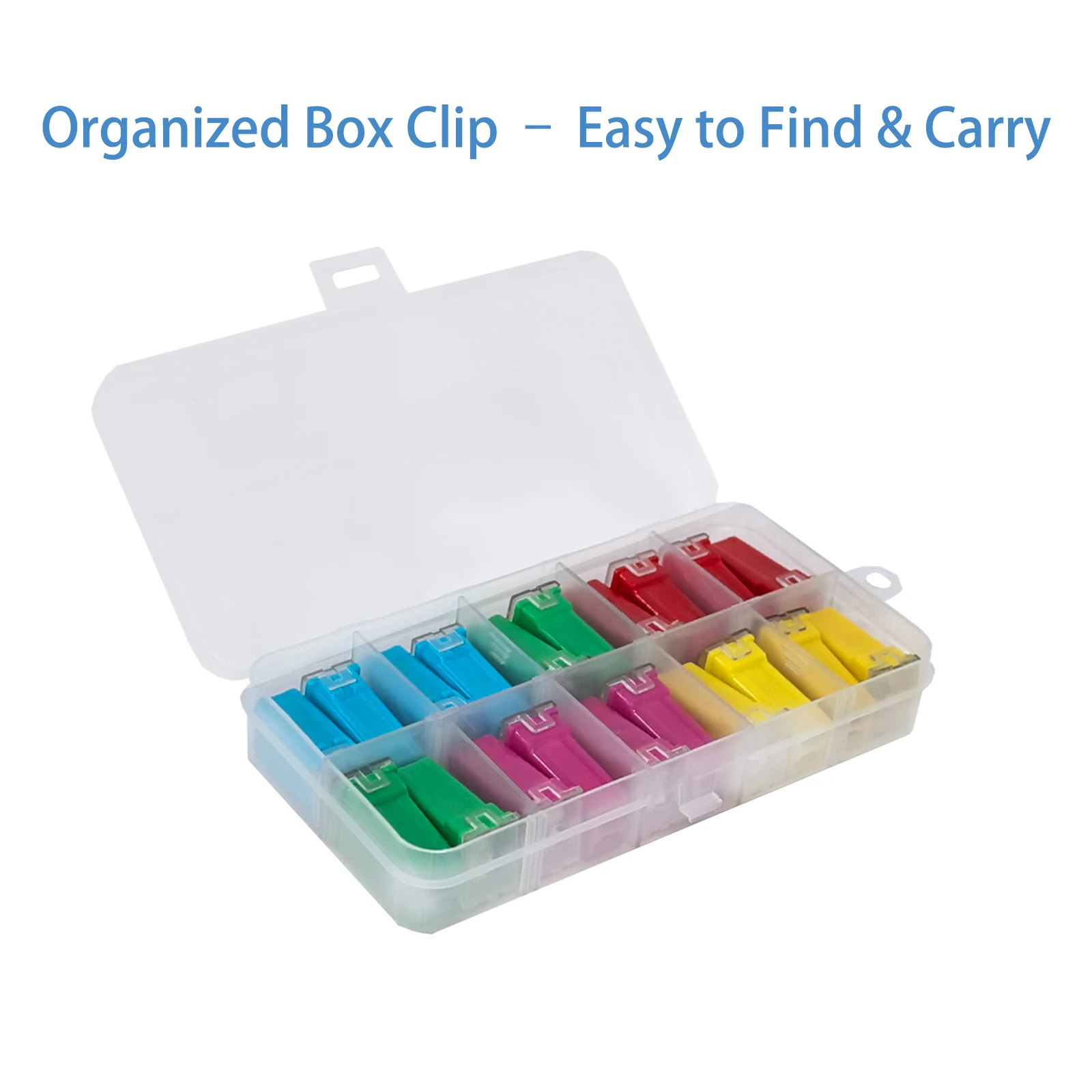 20pcs JCase Car Fuse Assortment Kit(20A-60A)High Current Automotive Fuses Storage Box for Cars SUVs Trucks Auto Van DC12V-32V