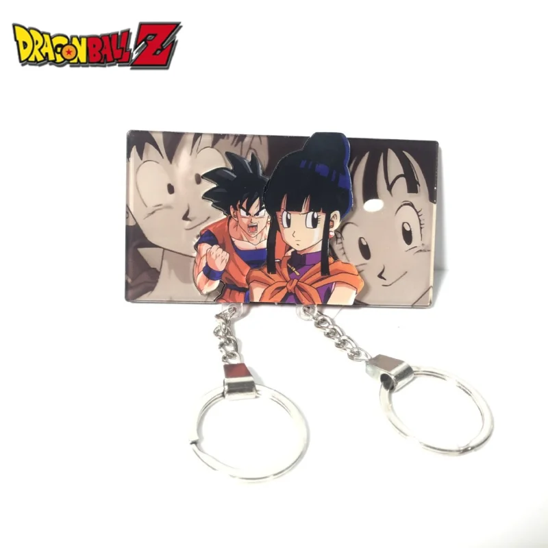 Llavero de Pareja de Dragon Ball Son Goku, Colgante de Anime para Pared, Soporte para Llaves, Decoración de Habitación, Imanes para Nevera, Colgante de Mochila de Dibujos Animados, Regalo