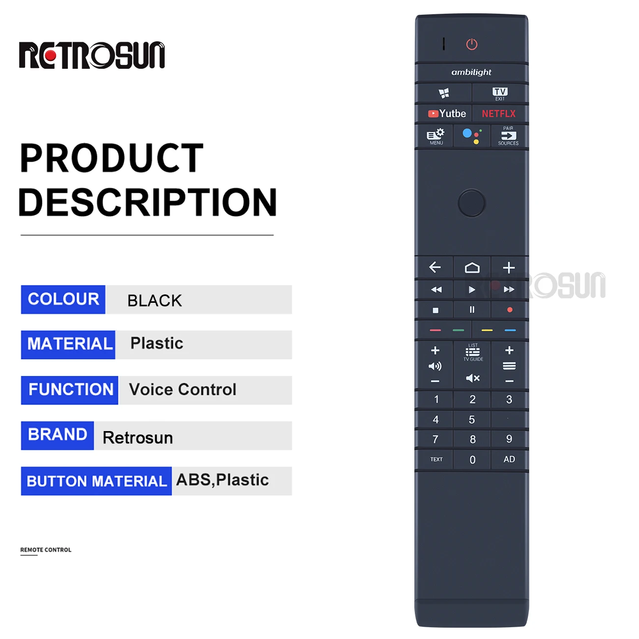 RC4304505ควบคุมระยะไกลแบบดั้งเดิม398GM08BEPHN0002PH 01RP สำหรับ Philips Smart LCD LED TV