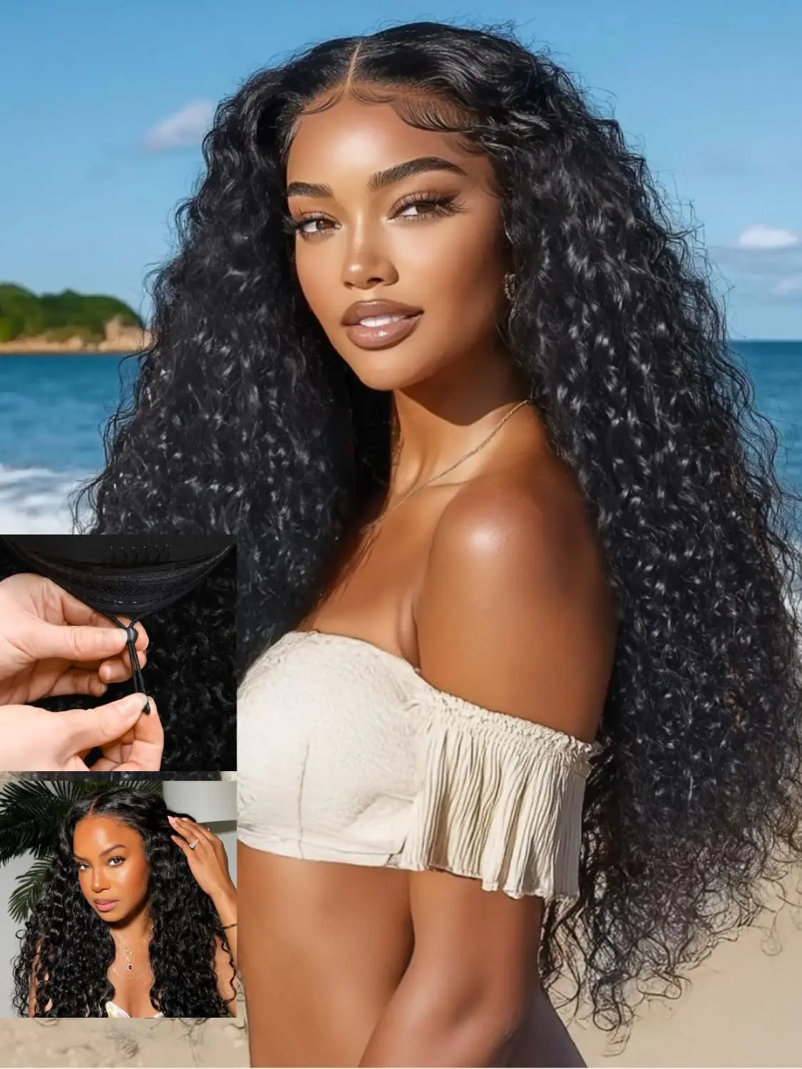 200% Half Wigs Huma…