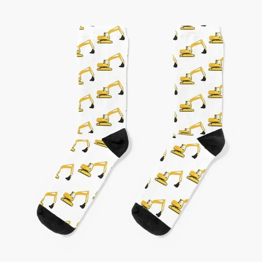 Excavator Construction Truck Socks Climbing with print sheer Men's Socks Luxury Women's