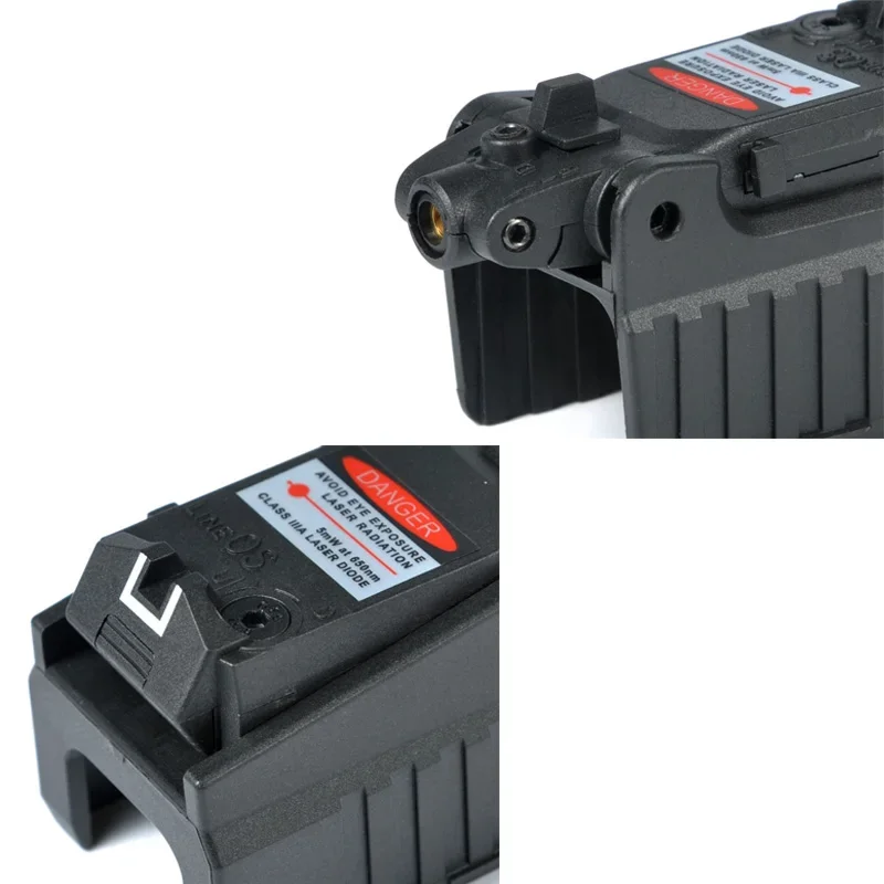 Mirino tattico compatto Laser rosso, Glock 17, 18C, 19, 22, 23, 25, 26, 27, 28, 31, 32, 33, 34, 35, 37 serie