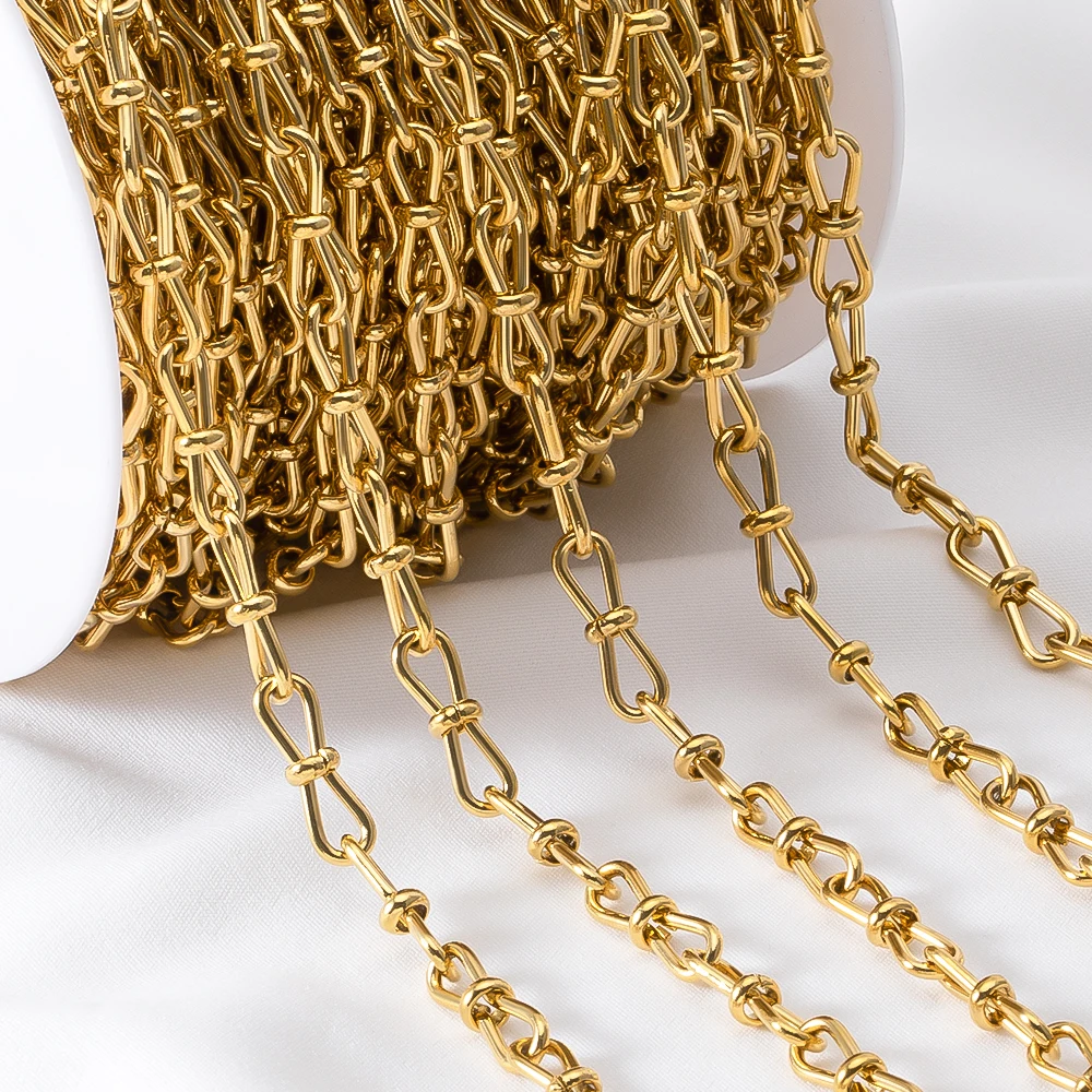 

No Fade Stainless Steel Butterfly Bow-Shape Chain DIY Necklace Bracelet Jewelry Clothing Decoration Accessories