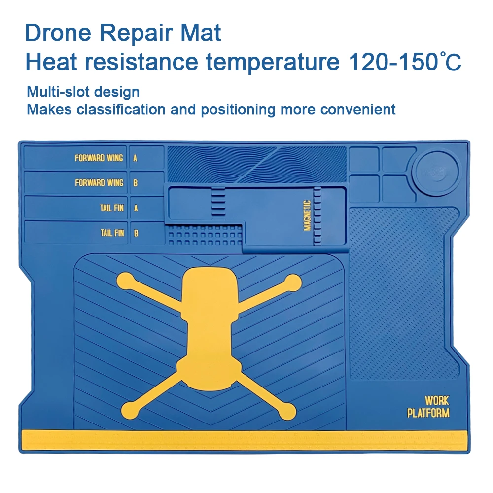 esd isolamento termico de solda esteira de trabalho almofada de silicone plataforma de mesa para drone estacao de solda telefone de ferro computador reparo bga 01