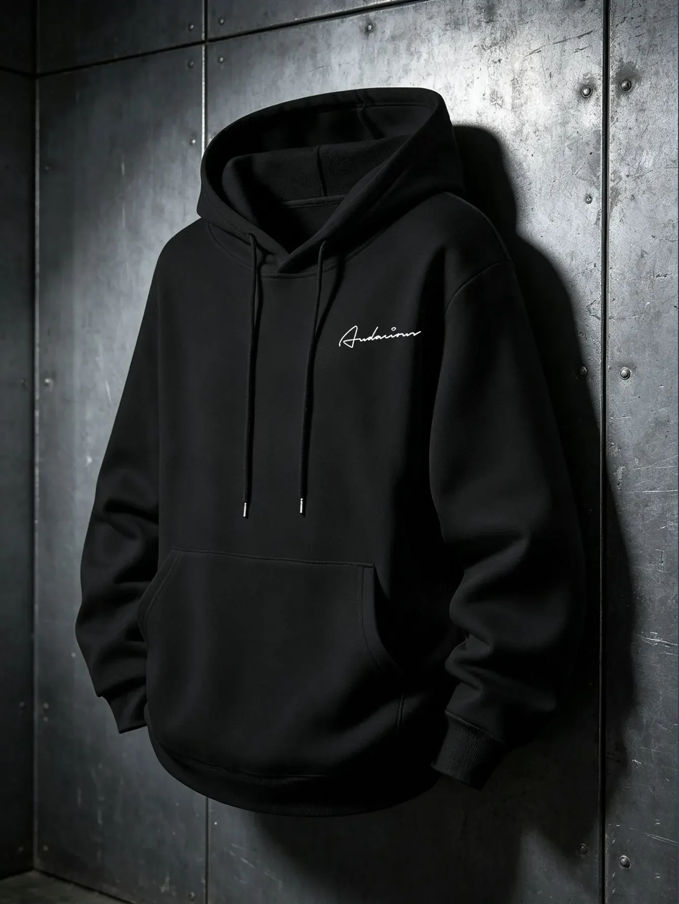 New Best-seling Men Audacious Printed Hoodies Letter Graphic Sweatshirt Minimalist Loose Y2K High Street Warm Fall Winter Tops