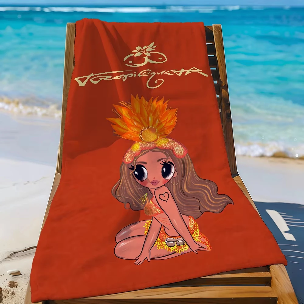 Singer K-Karol G Tropicoqueta Large Beach Towel Quick Dry Sandproof Soft Light Travel Camping Gear Sports Towel
