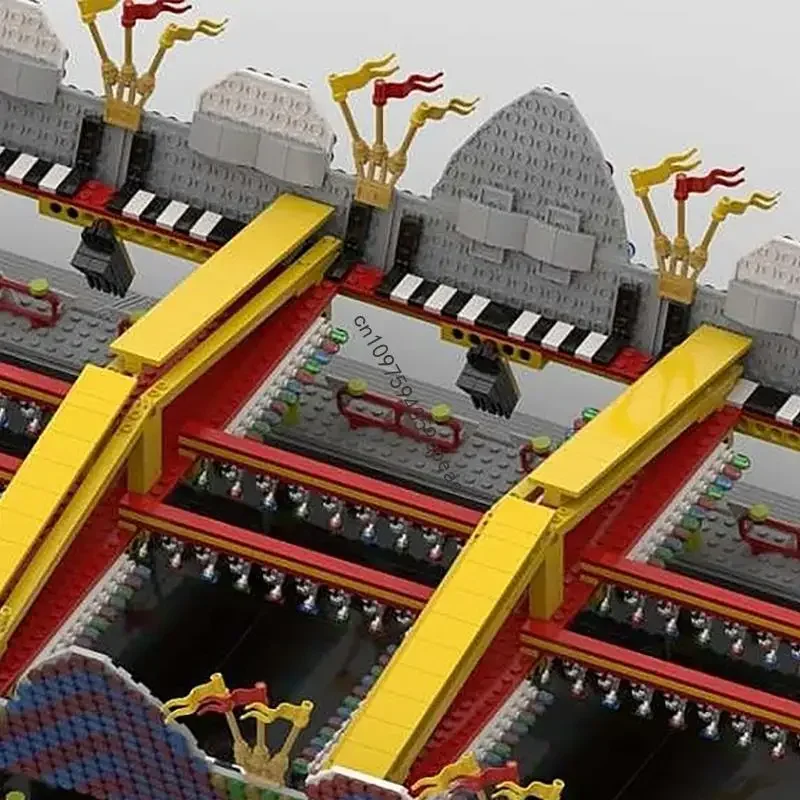 ชุดตัวต่อโมเดลสกู๊ตเตอร์แบบโมดูลาร์ 7232 ชิ้น รุ่นขายดี ฉากถนนเมือง ของเล่นเด็ก สร้างสรรค์ ไอเดีย DIY ของขวัญวันเกิด