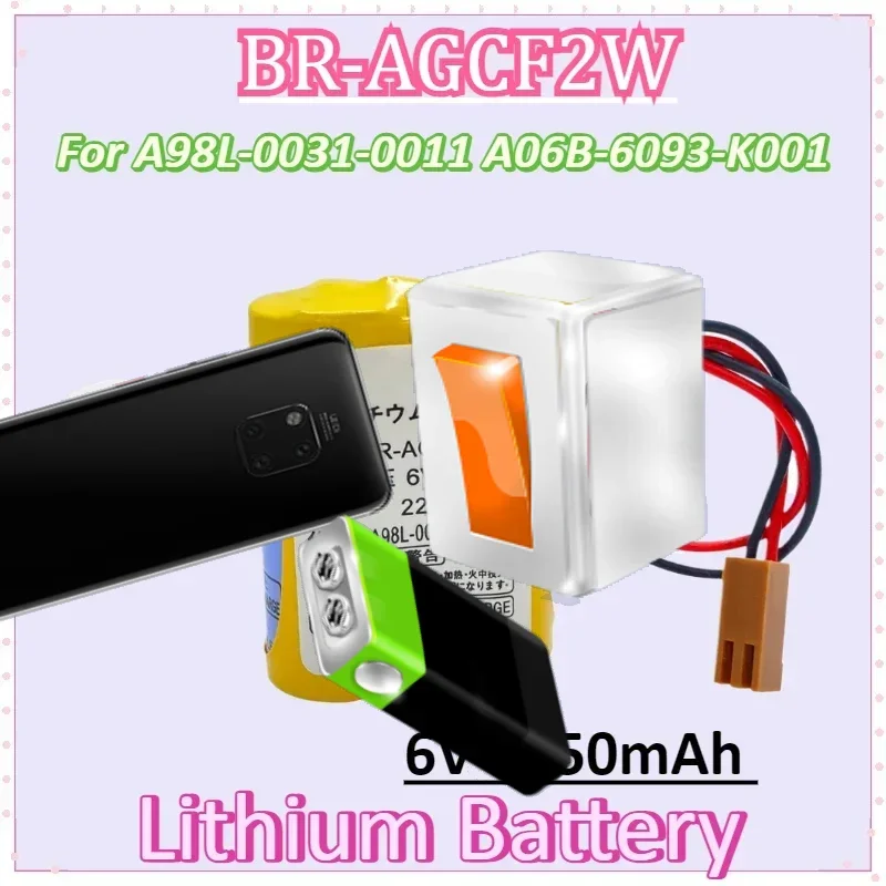 

BR-AGCF2W 6V 1450mAh Battery Packs for A98L-0031-0011 A06B-6093-K001 Disposable Lithium Battery Accessories CNC Parts