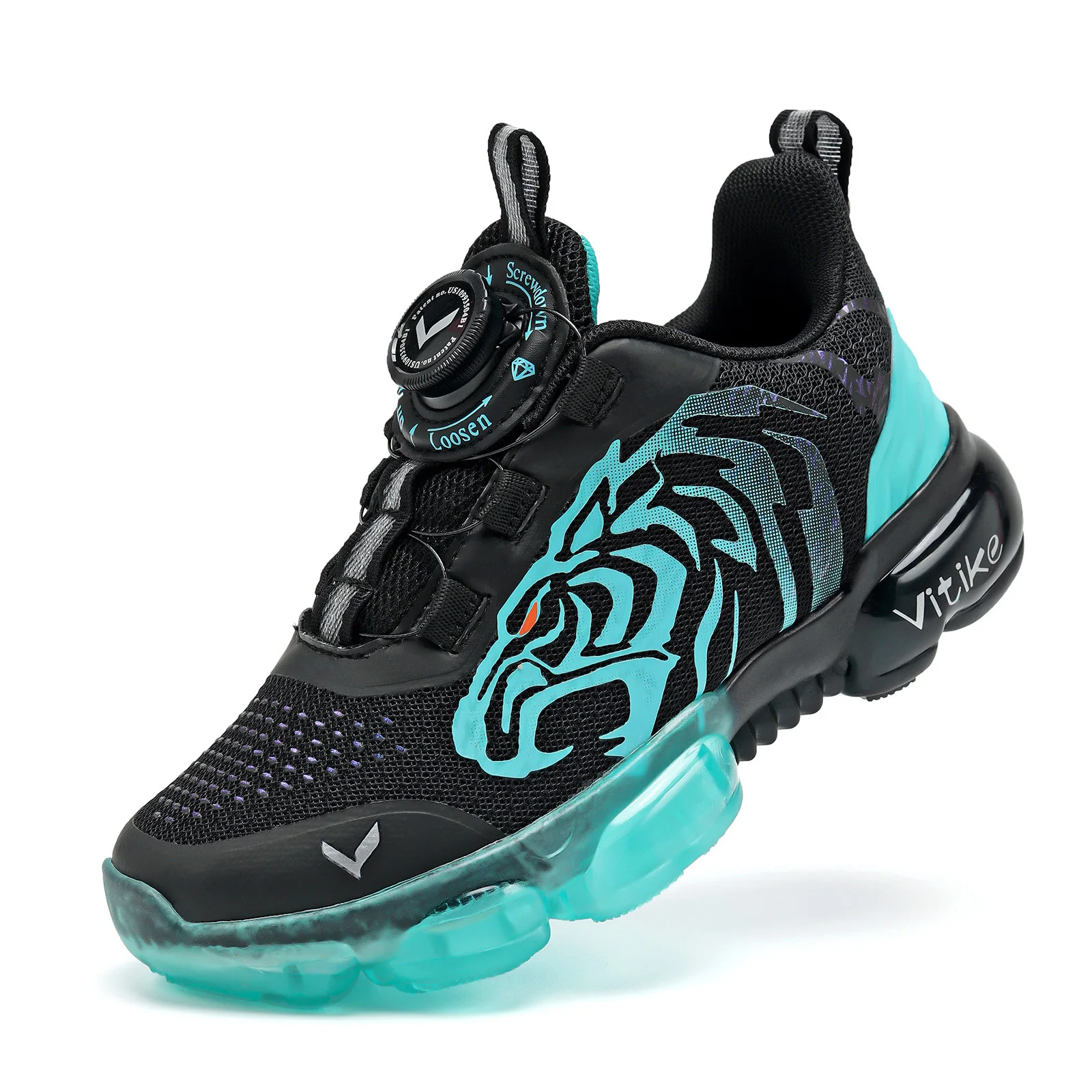 Kids' Knitted Mesh Sneakers Breathable Lightweight Sports Shoes Boys & Girls Fashion Athletic Casual Running Footwear