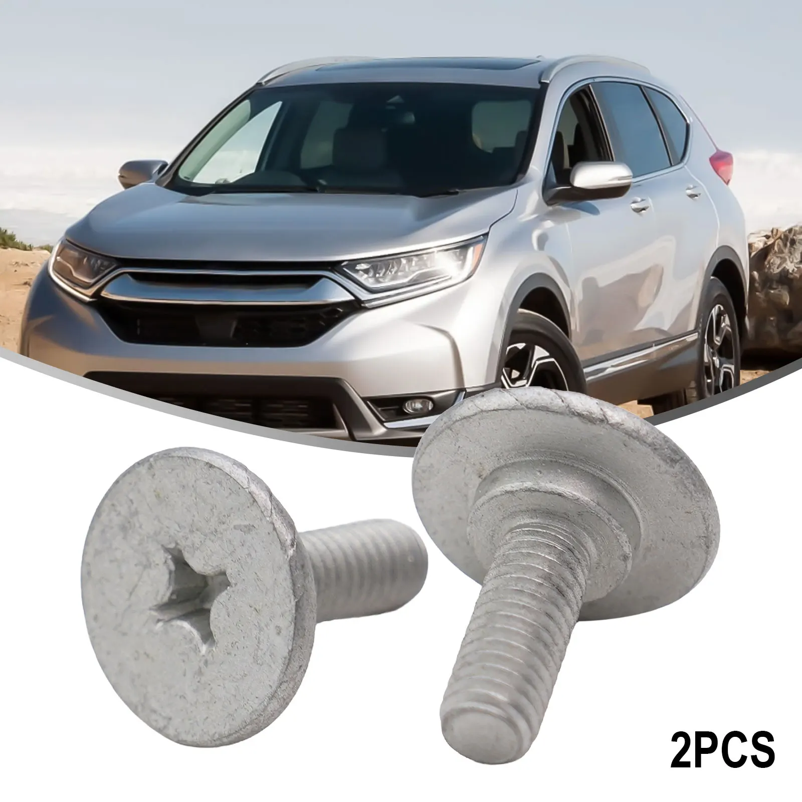 Lower Cover Bolts for Engine Splash Shield 2Pcs Steel Screws for CRV Civic Exact Replacement for OEM Part 90105TBAA00