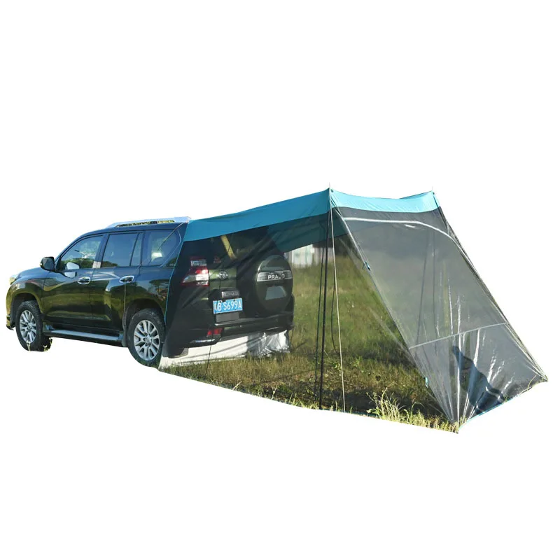 Rear lift tent breathable anti-mosquito, windproof and rainproof off-road vehicle travel mesh yarn