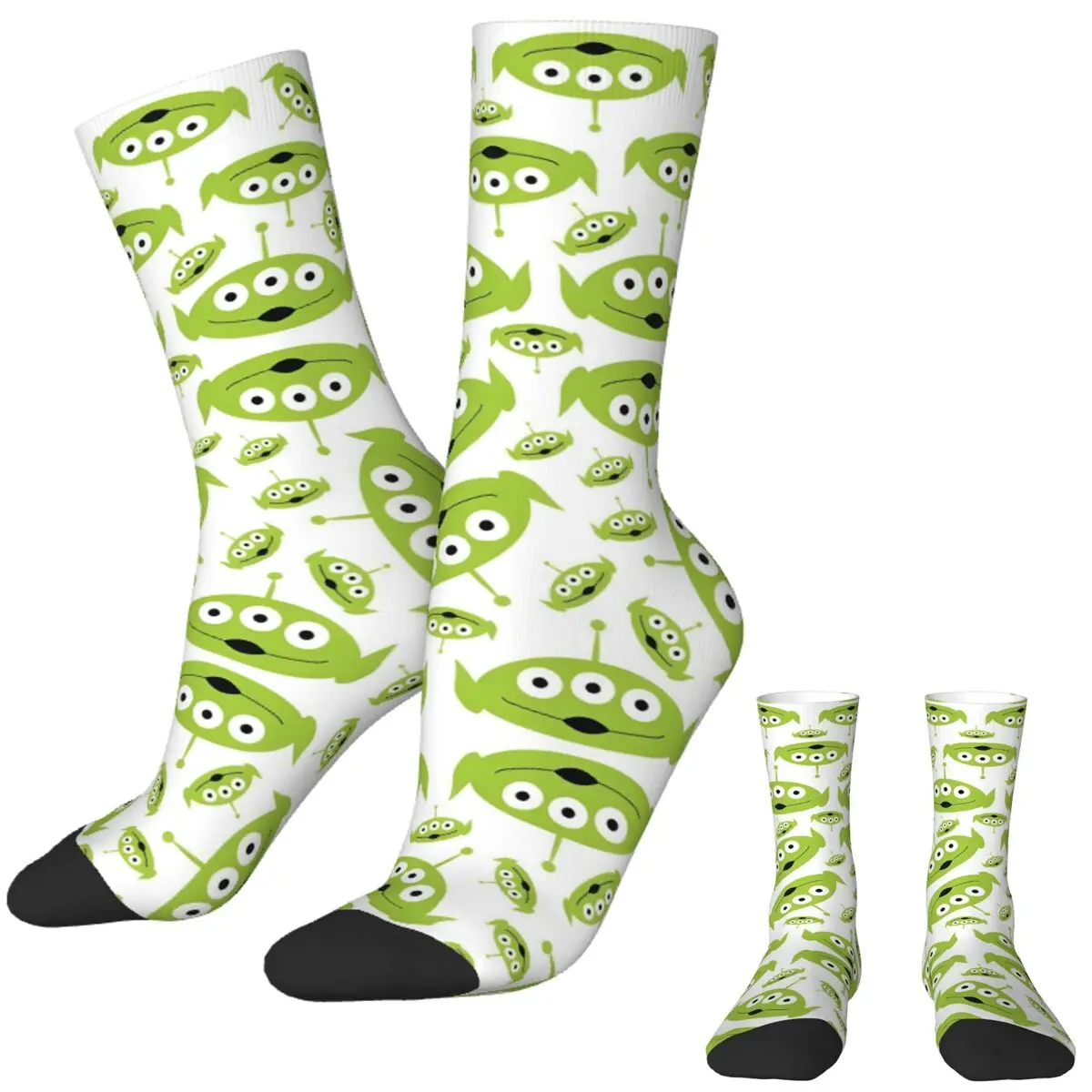 

Toy Story Cartoon Alien Socks Gothic Stockings Winter Non Slip Men Socks Quality Design Running Socks