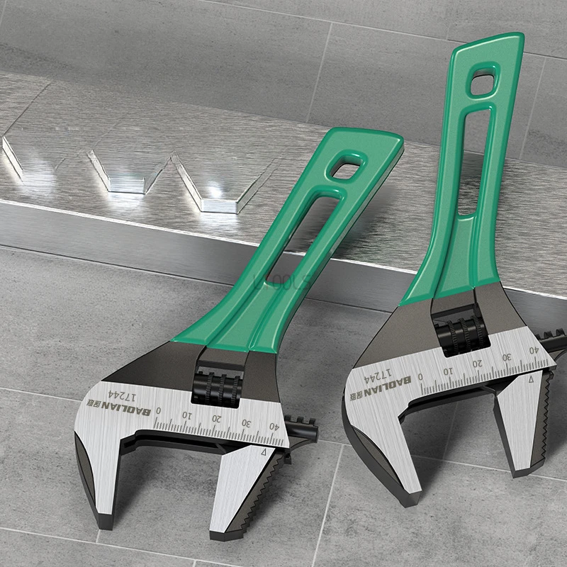 

Adjustable Wrench Large Opening Short Handle Mini Monkey Spanner Multifunctional Alloy Steel Short Handle Wrench for Home Garage