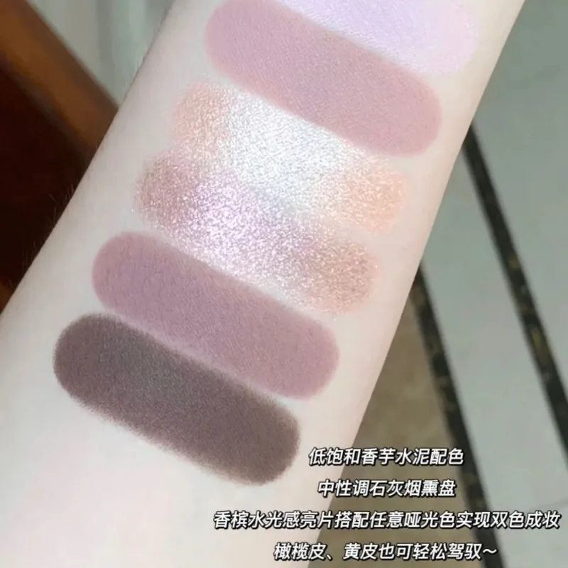 フラワーノウズリトルエンジェル 6 色アイシャドウマットシマーパールグリッター防水高着色ロングラスティングメイクアップ