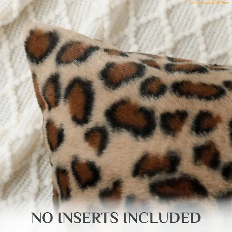 37ME Double Tone Leopard Pillow Cover Breathable Materials Suitable For Indoor And Outdoor Use