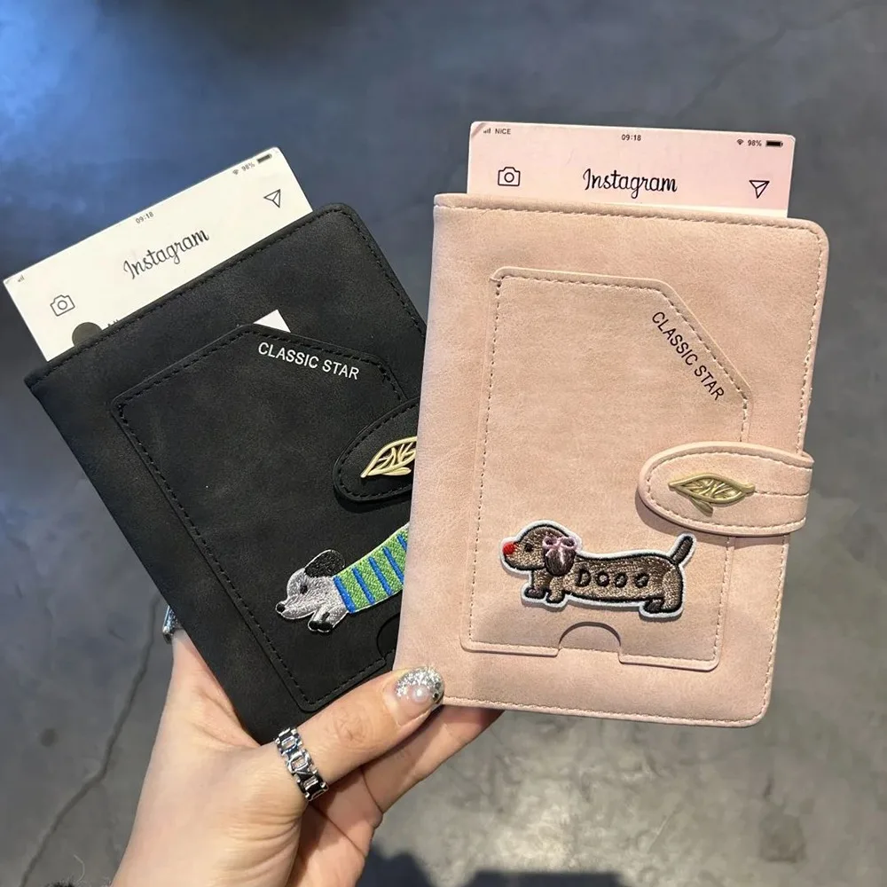 الكرتون الحيوانات حامل جواز سفر لطيف بولي Leather الجلود RFID غطاء جواز سفر خفيفة الوزن مقاوم للماء معرف بطاقات البنك مجلد امرأة