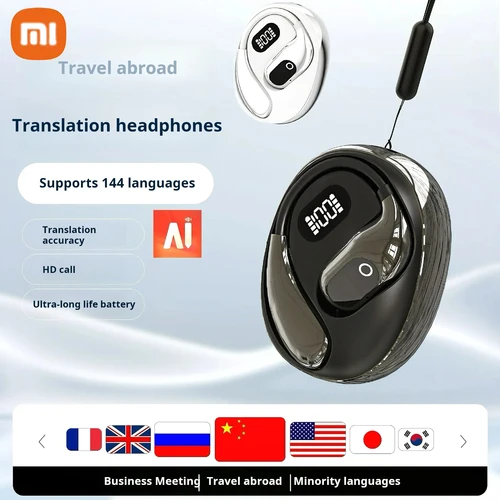Imagen 2 del producto Xiaomi Auriculares Bluetooth AI Traducción en tiempo real Gancho inalámbrico para la oreja OWS para llamadas musicales iPhone HD