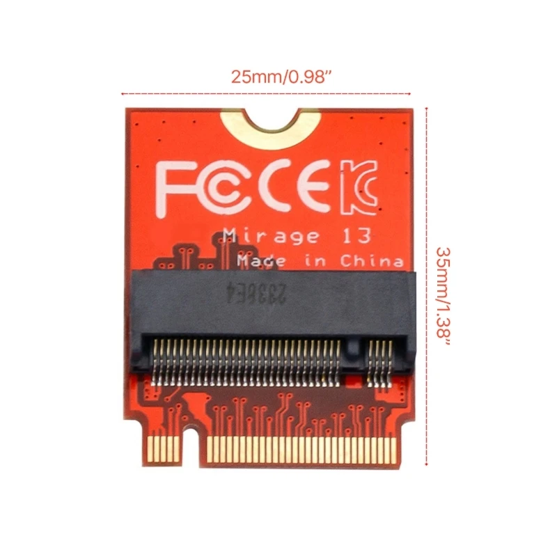 DXAB voor Rog Handheld Console Transfer Board voor NVMe M.2 2280 Adapter 180 Graden PCIe Converter Card Reverse