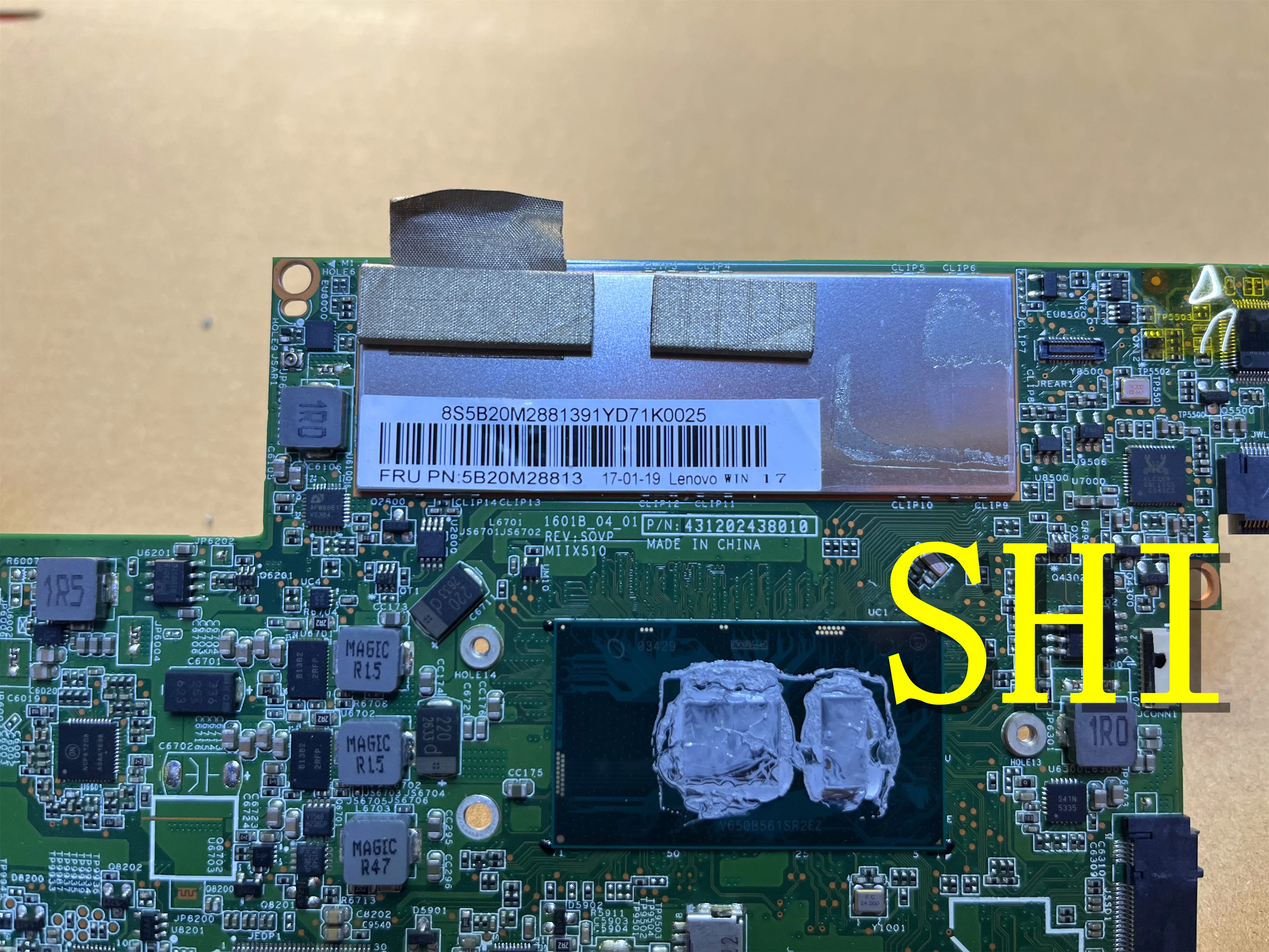 MIIX 510-12ISK Original used For Lenovo MIIX510  Laptop Motherboard 431202438010 5B20M28813 8G  I5-6200U SR2EZ CPU  4G/I3 8G/I7