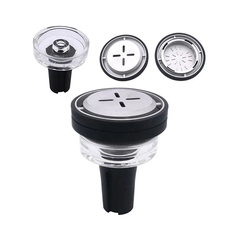 هدية صندوق الكوارتز الشيشة وعاء سبائك الألومنيوم الكربون التقسيم مجموعة 1.0 و X سلسلة Chicha Nargile الشيشة السلطانية النرجيلة الملحقات