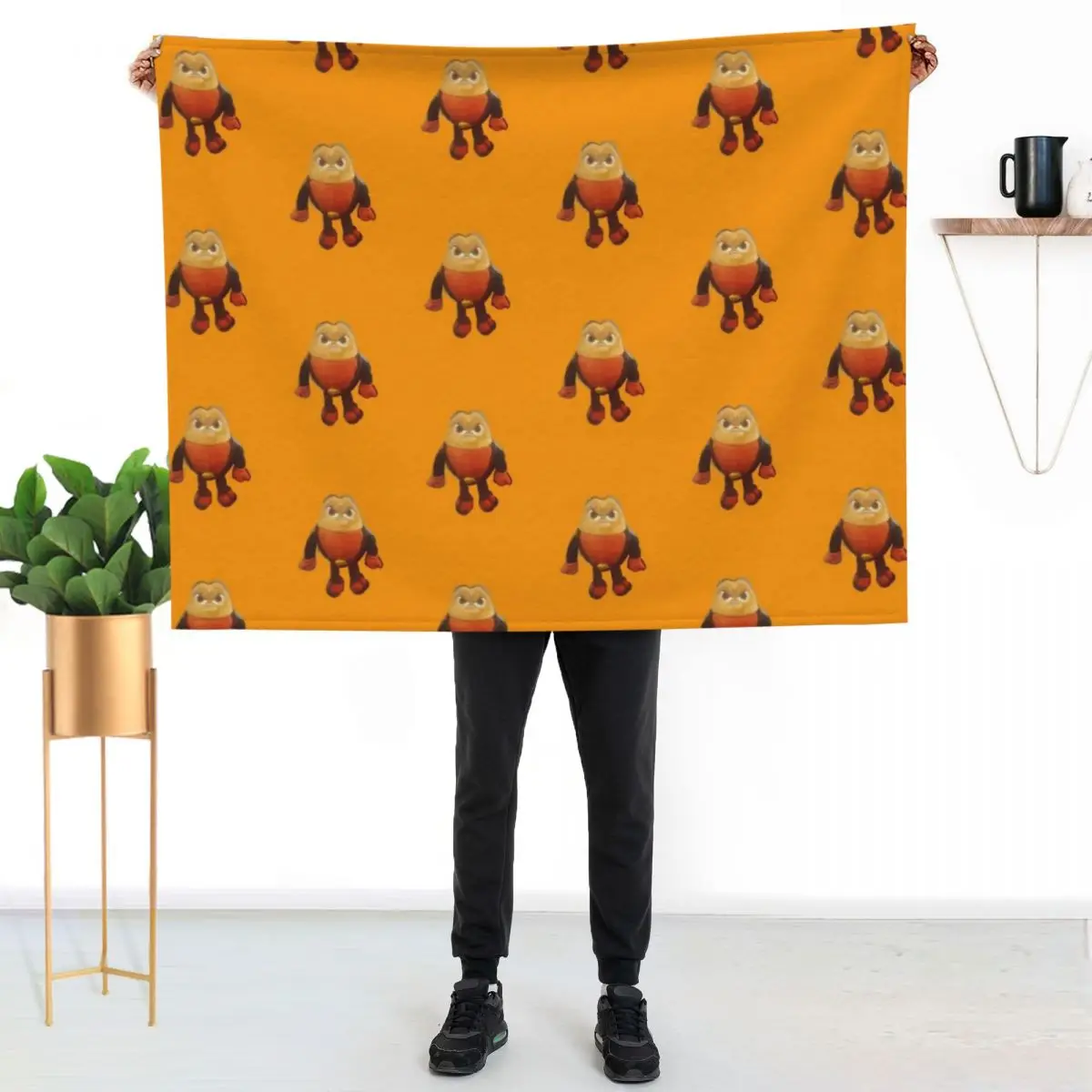 Killer Bean Throw Blanket blankets ands Polar Vintage Plaid Heavy Camping Blankets