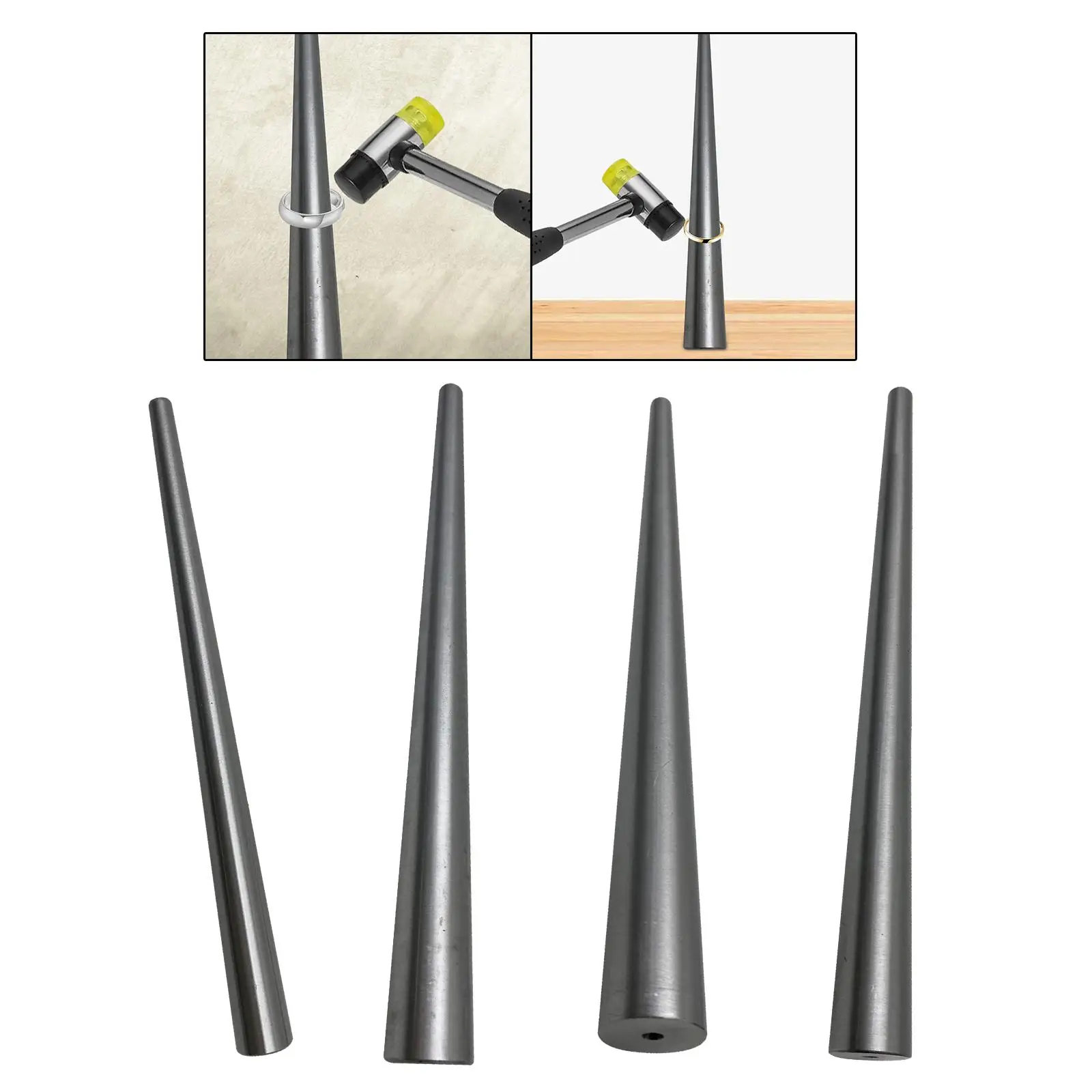 Sturdy Jewelry Craft Metal Ring Enlarger Sizer Mandrel Tool for Ring Shaping and Forming at Home