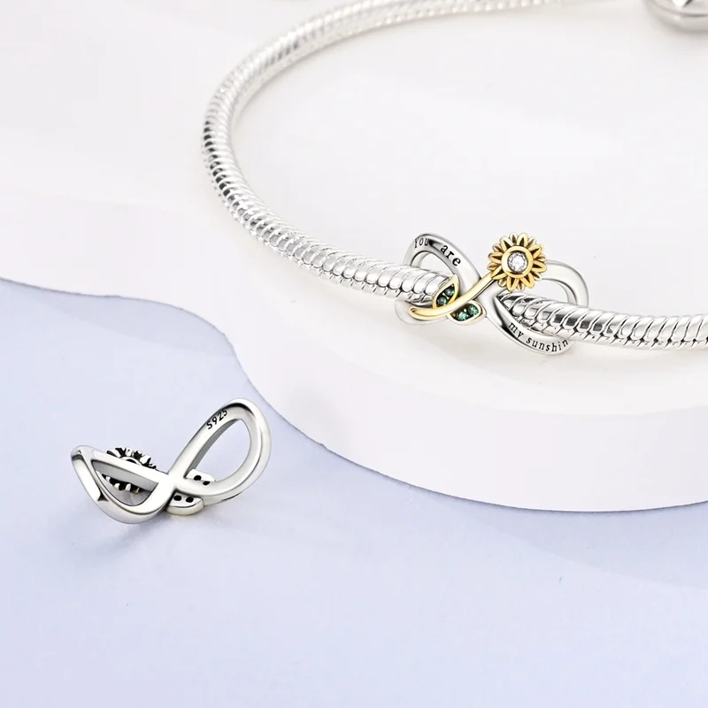 925 Sterling Silver Shiny Zircon Autumn Squirrel Maple Leaf Beads Suitable Fit Pan Original Bracelet DIY Anniversary