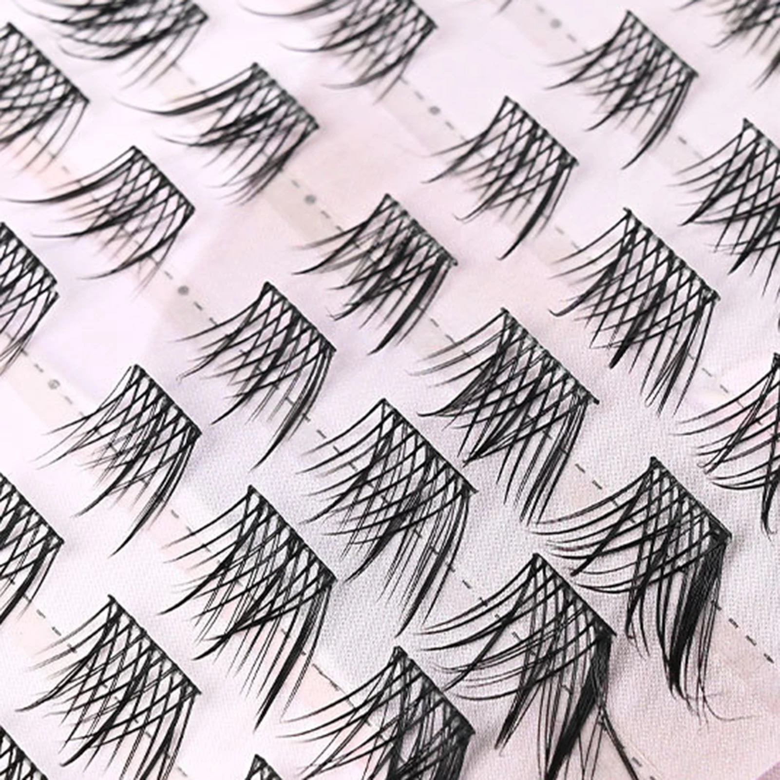 Livre de cils Manga de grande capacité, faux cils denses, 8-12mm, grappe unique, style renard, Extension de cils à Volume naturel