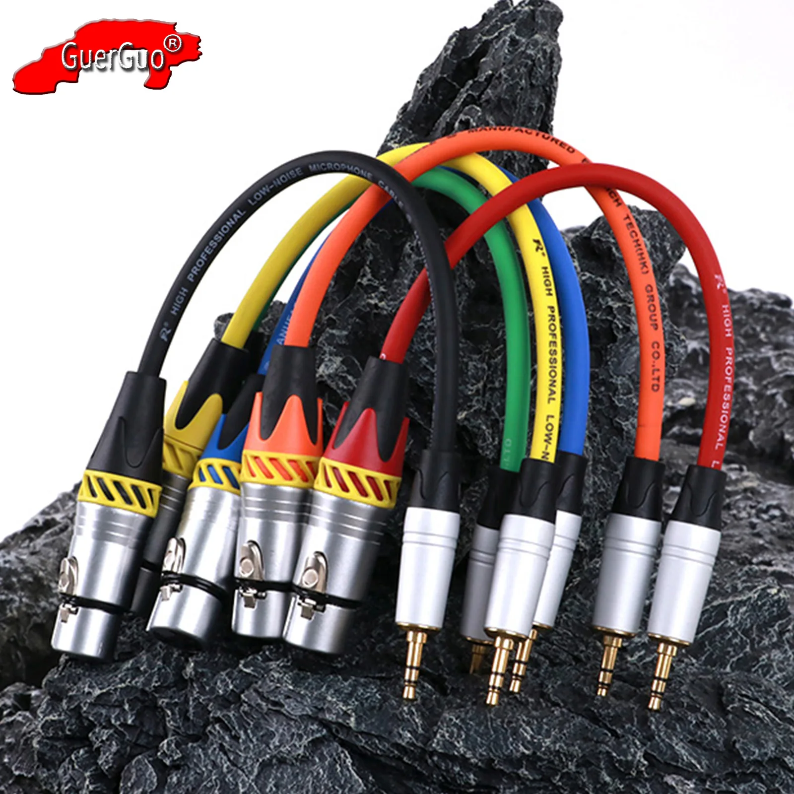 

Aux 3.5mm TRS 1/8 Inch Male Jack to 3Pin XLR Female Interconnection Audio Shielded Cable for Sound Card Camcorder Speaker Mixer