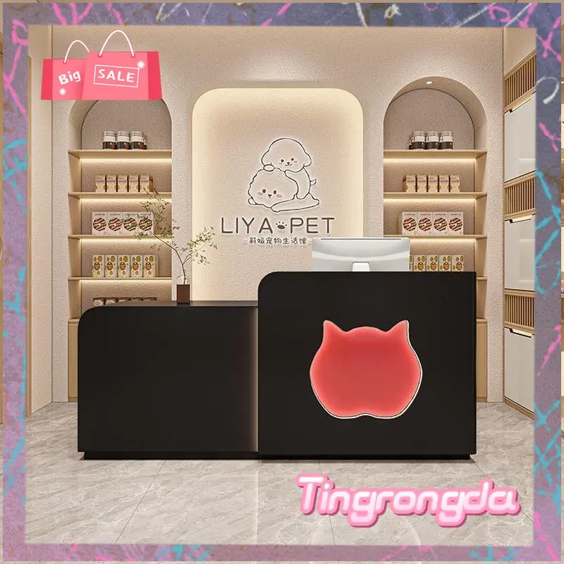 Checkout Modern Front Desk Reception Counter White Classic Business Reception Desks Beauty Salon Mostrador Recepcion Furniture