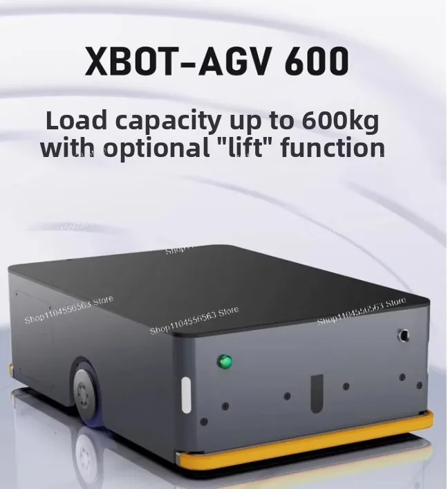 Wireless Auto-Charging AGV, 600kg Magnetic Navigation Transport Robot for Warehouse Logistics