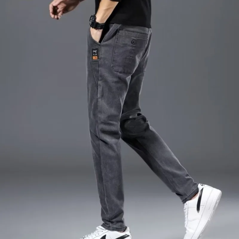 2026 New Man Pants Hip Hop Jeans Men Trousers Loose Joggers Denim Casual Sweatpants Korea Trousers Streetwear Men Clothing