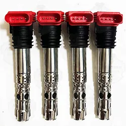 4x Ignition Coils For Audi A4(8E2 B6) 3.0 2000-2005 B7 2004-2008 A6 C5 A8 4E2 4E8 2002-2010 06C905115A 06C905115B UF483 C1447