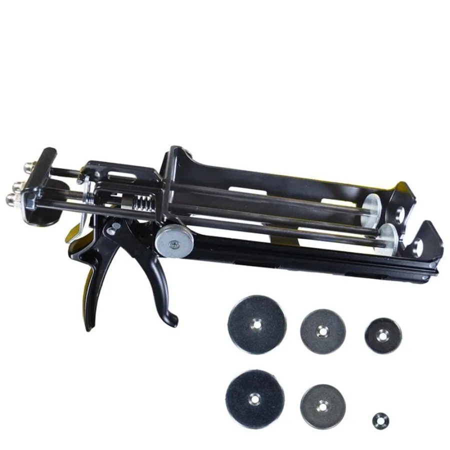 

Dual Cartridge Epoxy Gun for 400mL 450mL 600 mL 650 mL 1:1 and 2:1 Dual Component Cartridges 25:1 Thrust Ratio Professional 2 P