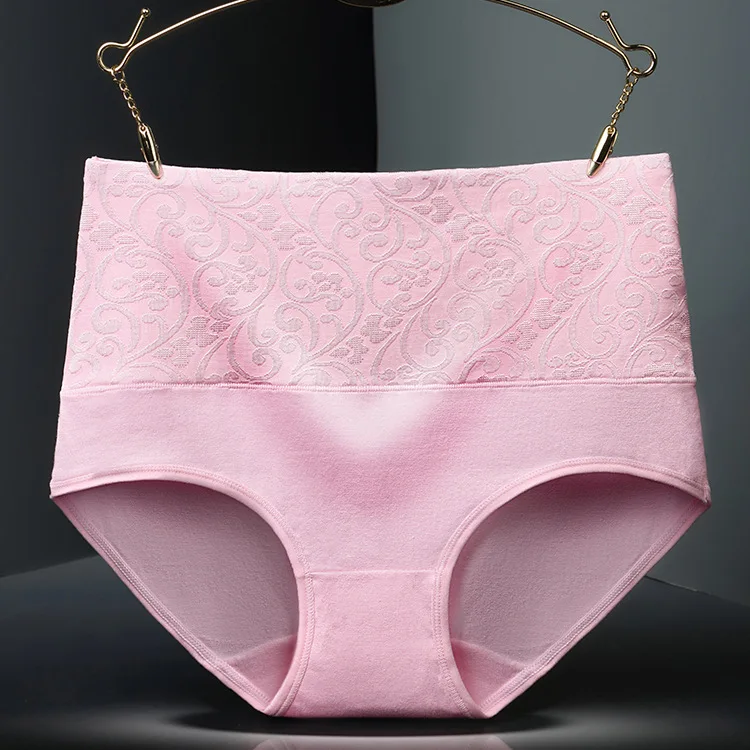 5 Teile/los Plus Größe Unterwäsche Frauen Höschen Hohe Taille Baumwolle Slip Mädchen Komfortable Shaper Bauch Unterhose Sexy Wäsche – Detail 8