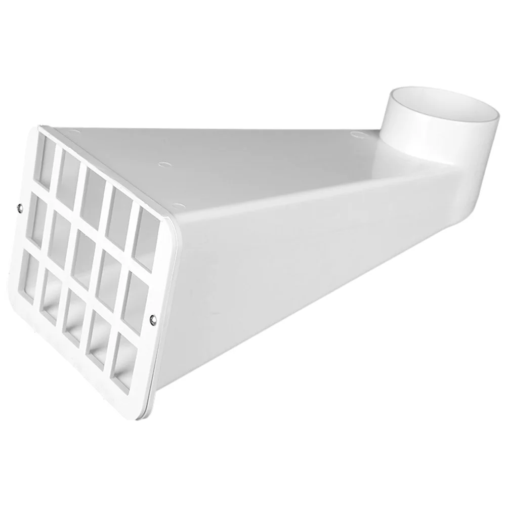 

1pcs Water Dustpan PVC Downspout Upright Y Connector Rain Gutter Catch Basin Side Mounted Dripper Wall Drainage System Prevent