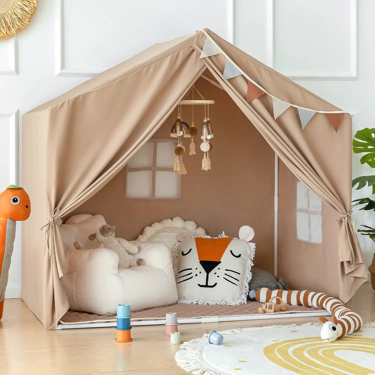 Grand enfants Playhouse enfant jouets tente enfant jouer tente garçon fille château intérieur extérieur enfants maison jouer balle fosse piscine Playhouse Cubby