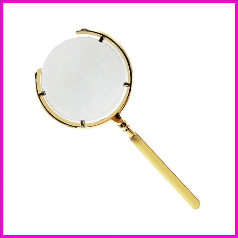 

57be Magnifier Полумесятельное открытие металлической рамы Glass 10x Loupe Magnify Lens