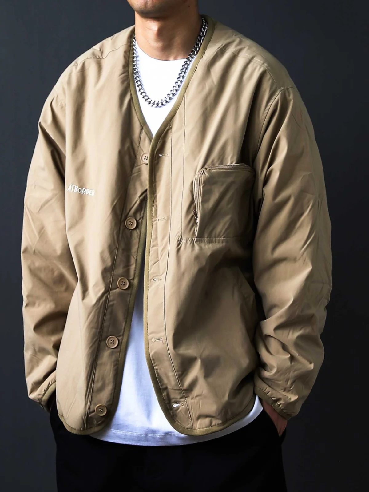 

Ретро-куртка в японском стиле с флисовой подкладкой, хаки, хлопковая, для активного отдыха, осенне-зимняя, теплая, повседневная