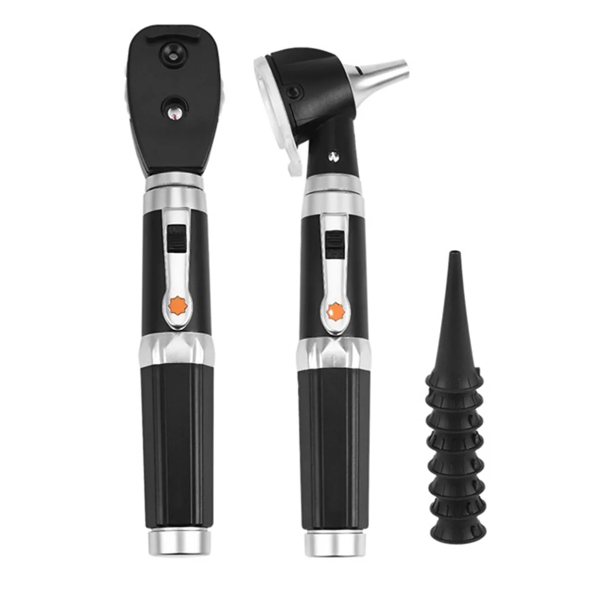 

2 in 1 Professional Diagnostic Ear Eye Care LED Fiber Otoscope Ophthalmoscope Tool Sets