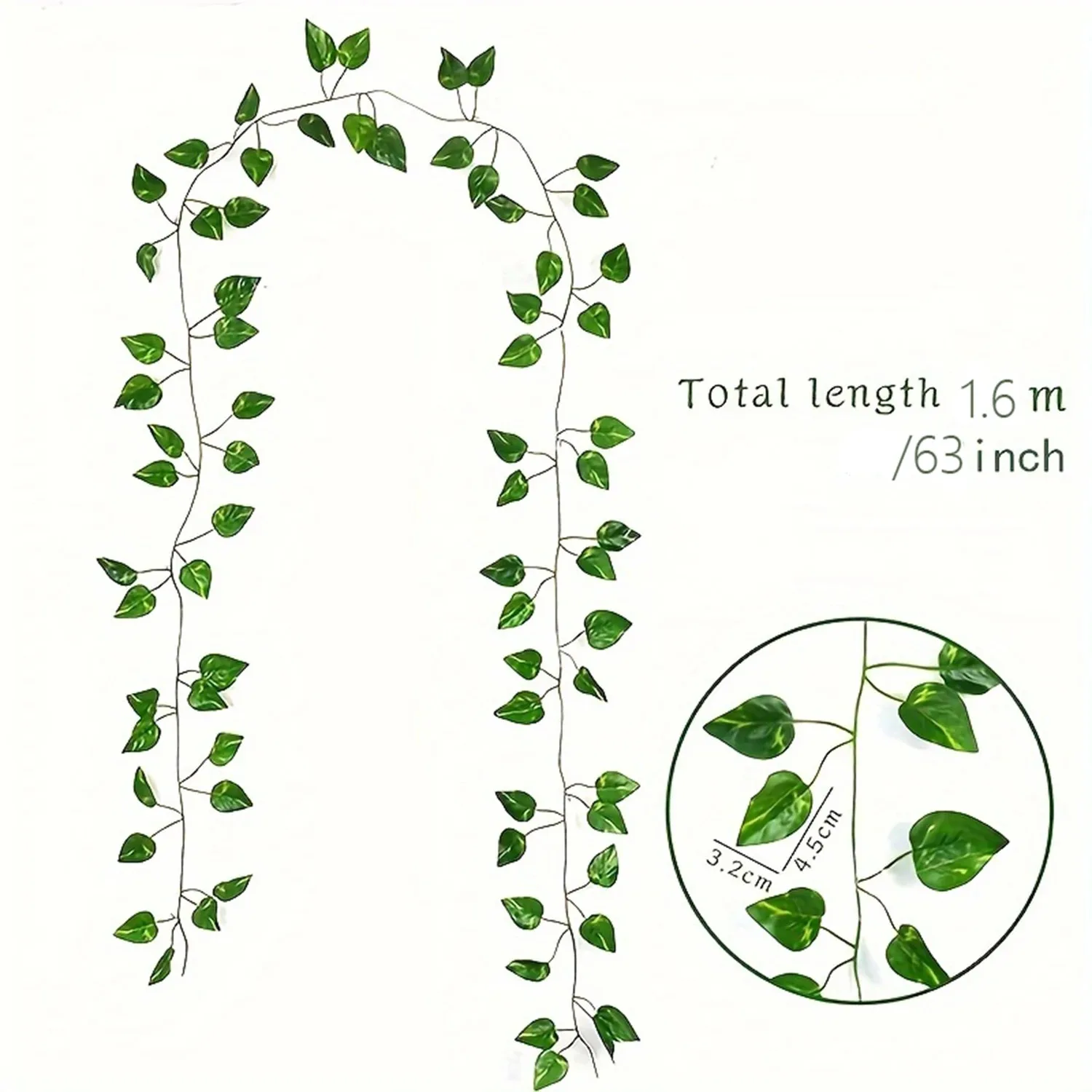 20/10 PCS Total 32m/105ft Ivy Garland for Home Living Room Wall Decoration Artificial Greenery Vine for Wedding Party Decor