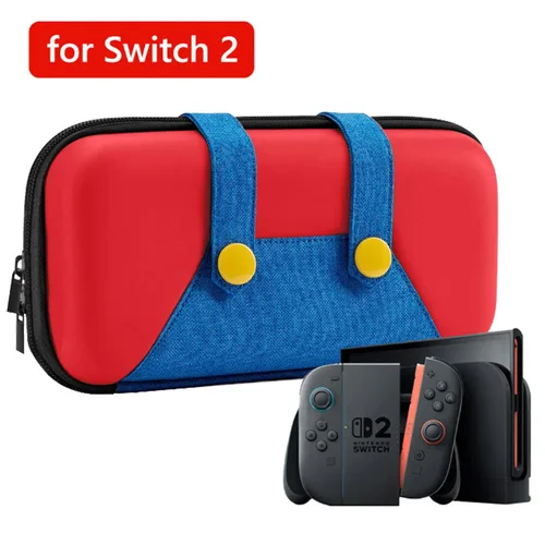 Imagen 2 del producto Bolsa de almacenamiento estilo Mari clásico 2025 para NS Switch 2, funda de Estuche de transporte duro portátil, funda para NS Switch 2, accesorios de juego