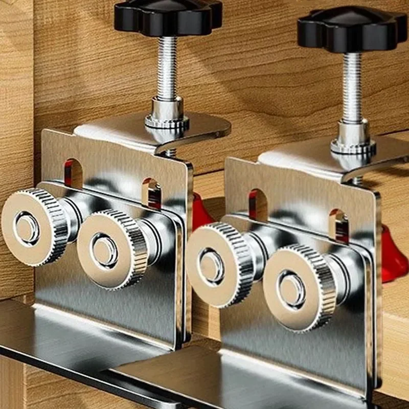 

Cabinet Door Mount Jig Cabinet Door Installation Locator Stainless Steel Cabinet Installation Locator Woodwork Adjust Auxiliary