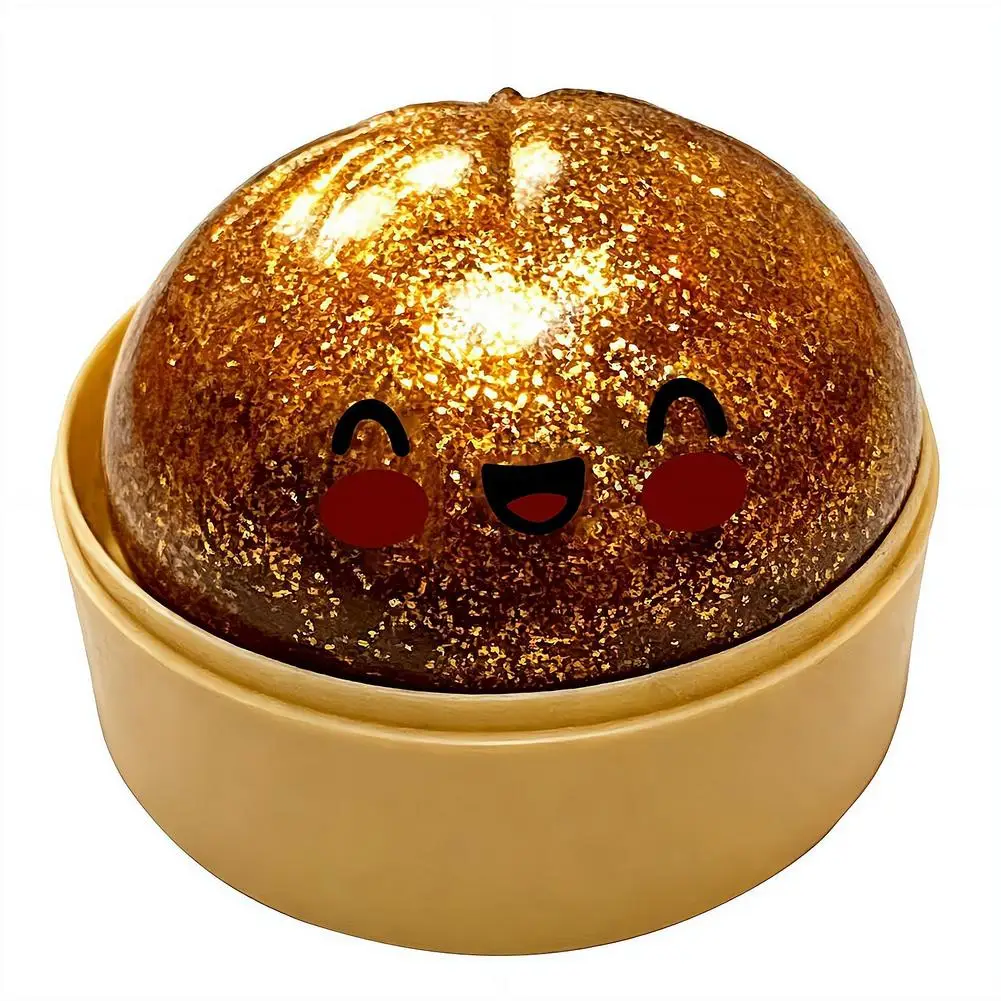 10Cm Simulatie Flash Dumpling Drukbal Stressverlichting Herbruikbaar Lage rebound Decompressie Speelgoed Kinderen Volwassenen Verjaardagscadeau