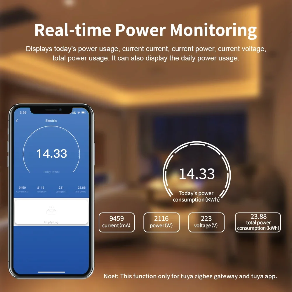 GL-DR-001W WiFi Din Rail Circuit Breaker Power Meter Energy Monitor Tuya Smart Life App Control Power Display Overcharge Protect
