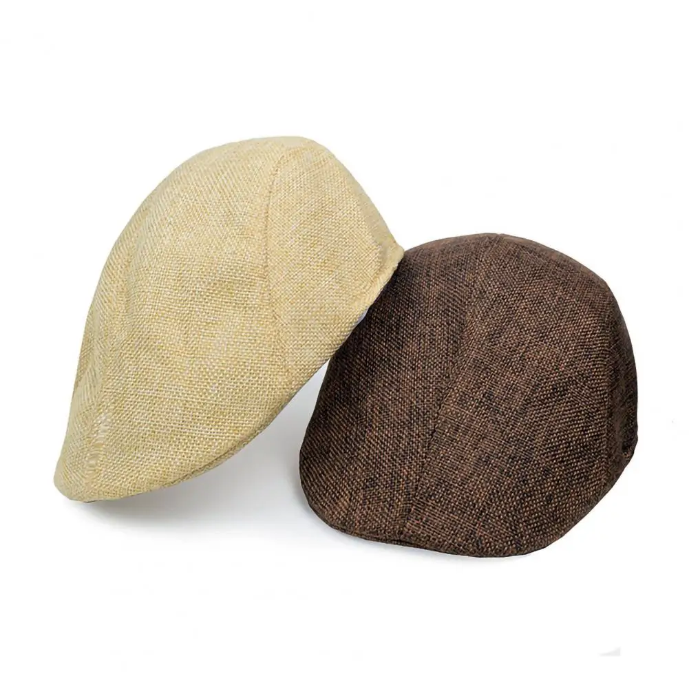 Men Newsboy Cap Casual Men Headwear Stylish Men\'s Retro Newsboy Hat with Sun Breathable Design Classic for Casual