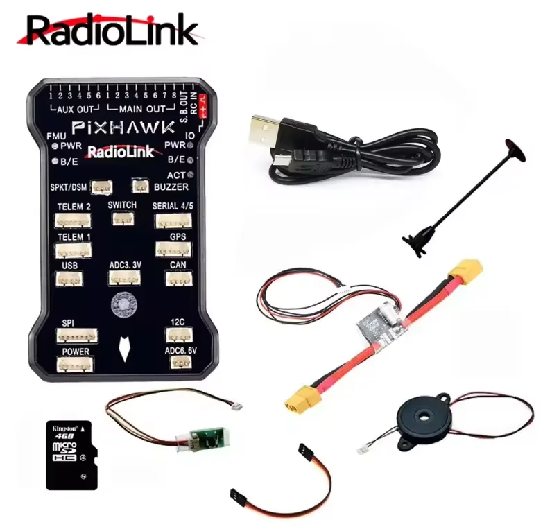 UFlightRC Radiolink Pixhawk PIX APM 32 Bit Flight Controller FC with GPS Module M8N SE100 for 6-8 Axis Multirotor