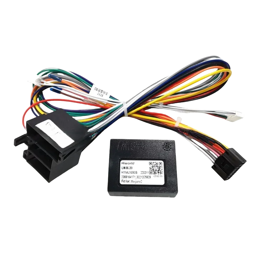 

16-контактный блок Canbus с кабельным адаптером для Renault Megane 2 2007 (турецская версия) с жгутом проводов, кабельным радиоприемником на базе Android