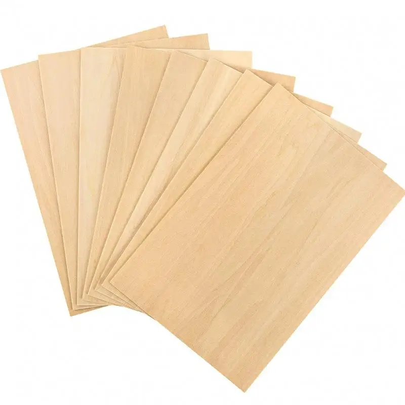 ♥ Planche en bois vierge pour bricolage, 10 pièces, 15x10cm, planches en tilleul-2mm, feuilles de bo