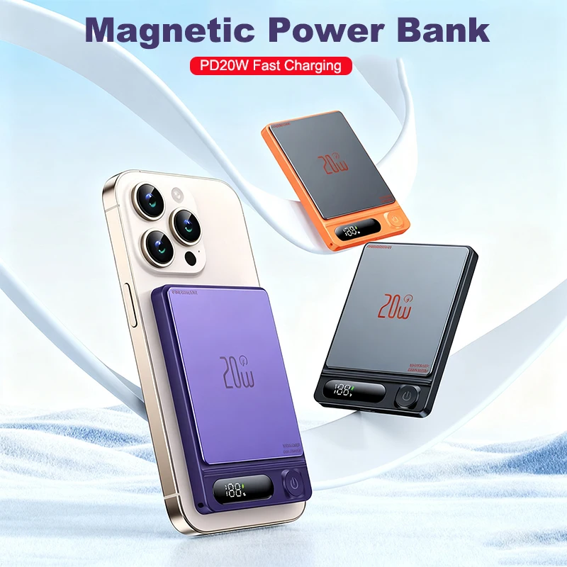 

CCC Magnetic Wireless Power Bank Thin PD 20W Fast Charging Portable External Battery for Magsafe For iPhone 17 16 15 14 13 12 11